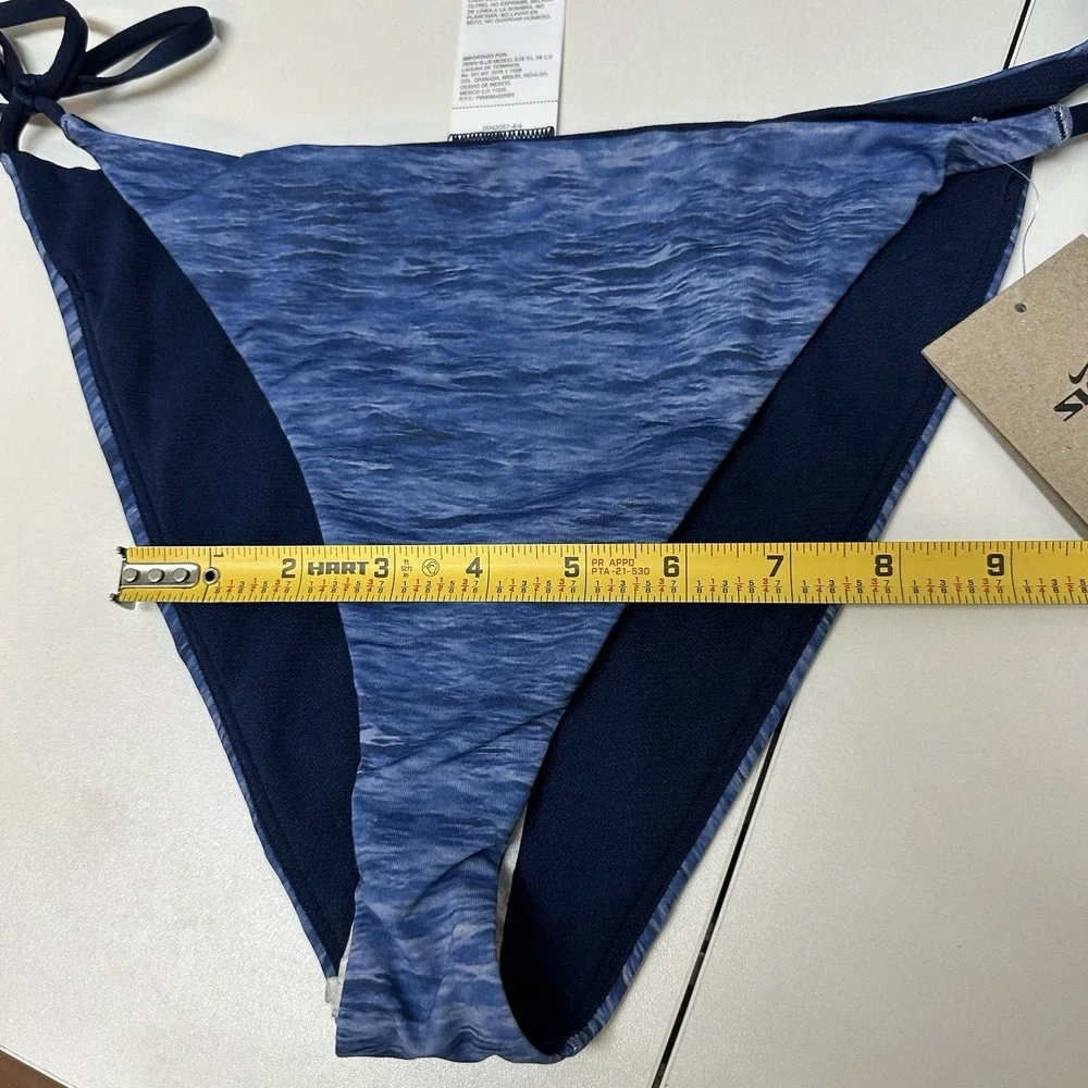 Nike Swim String Bikini Bottom Swimsuit Move to Zero Women's Size L NWT